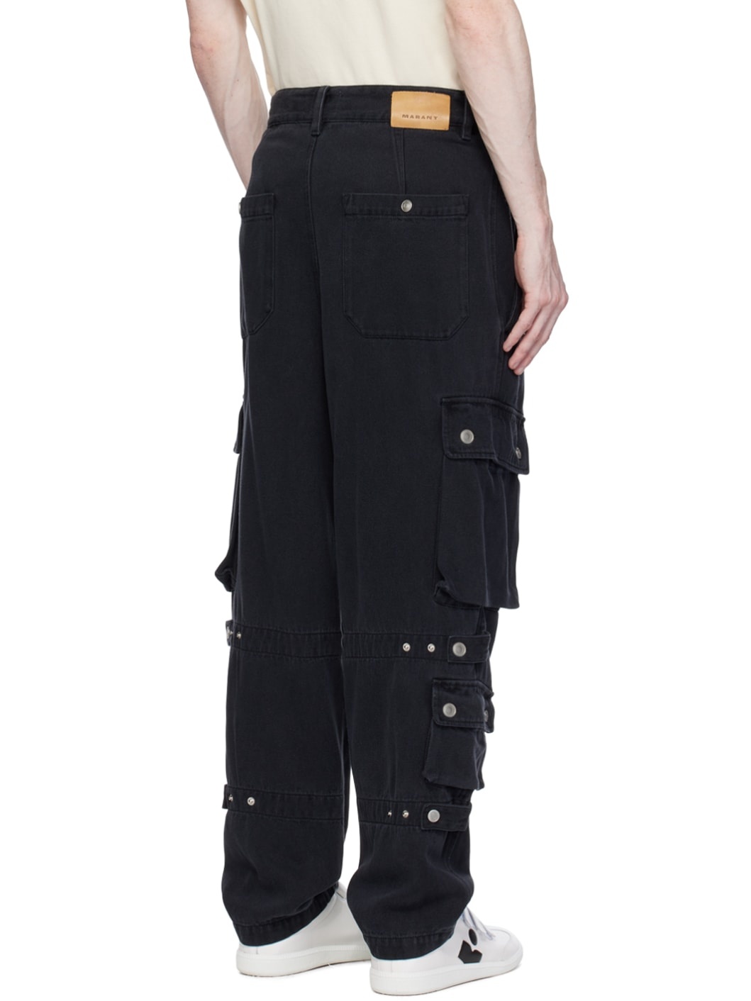Black Telore Cargo Pants - 3
