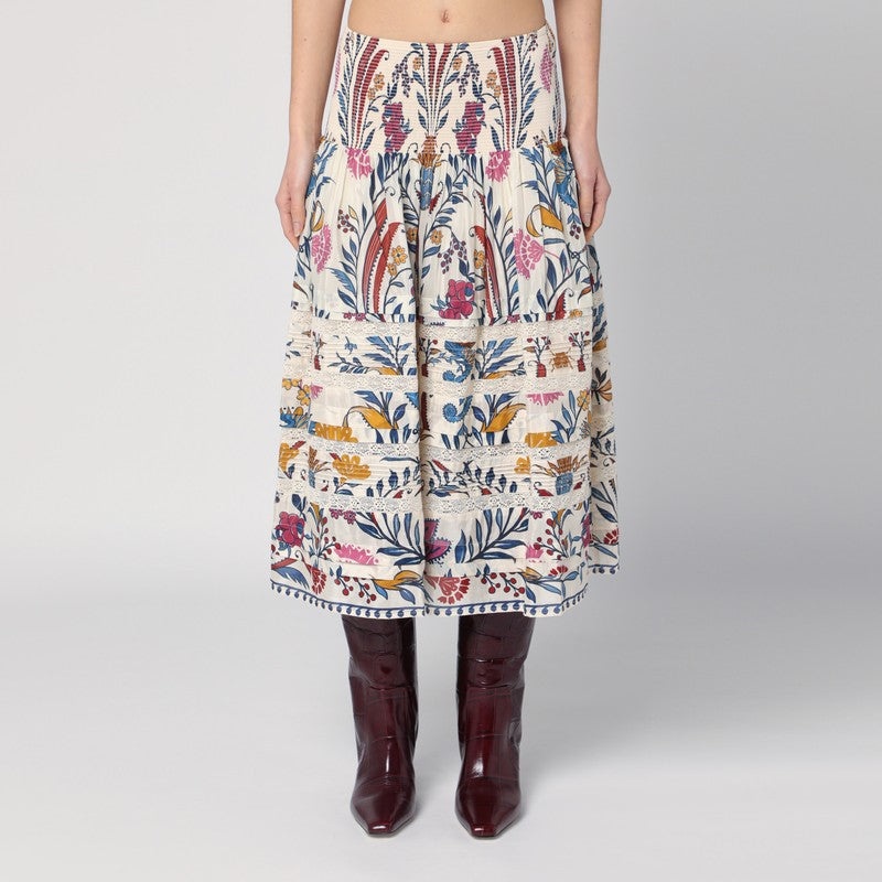 FARM Rio - FARM Rio Multicoloured print midi skirt - 1