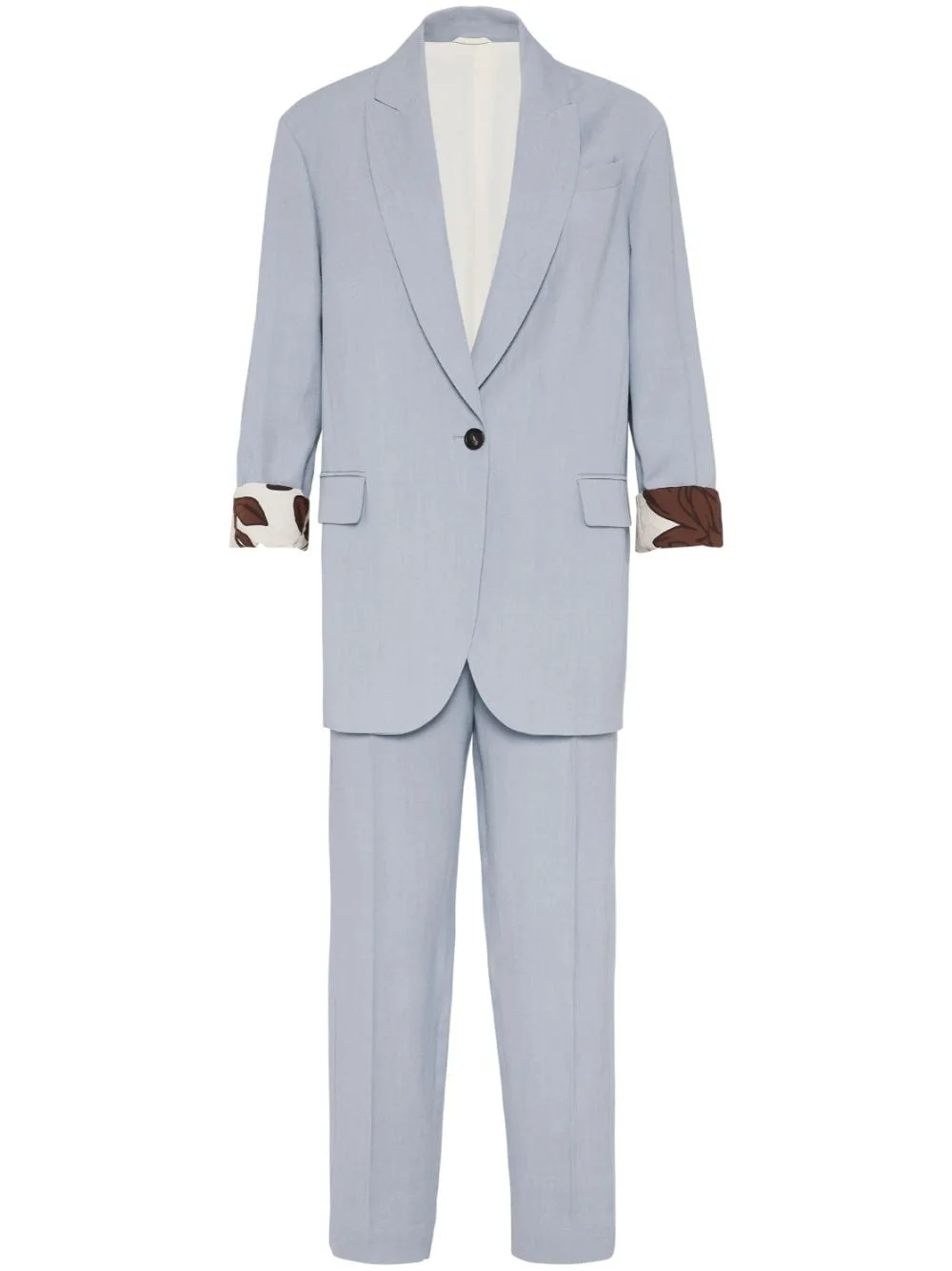 single-breasted trouser suit - 1
