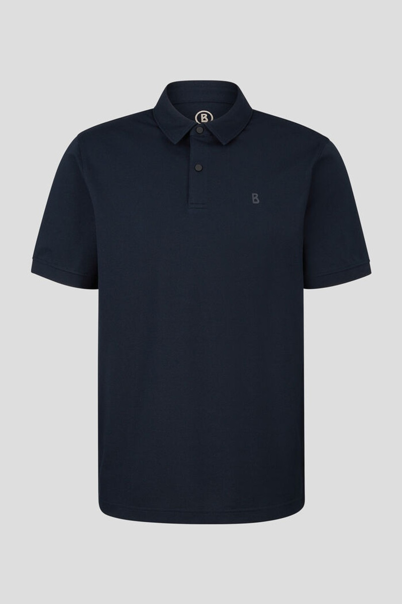 Timo Piqué polo shirt in Navy blue 1