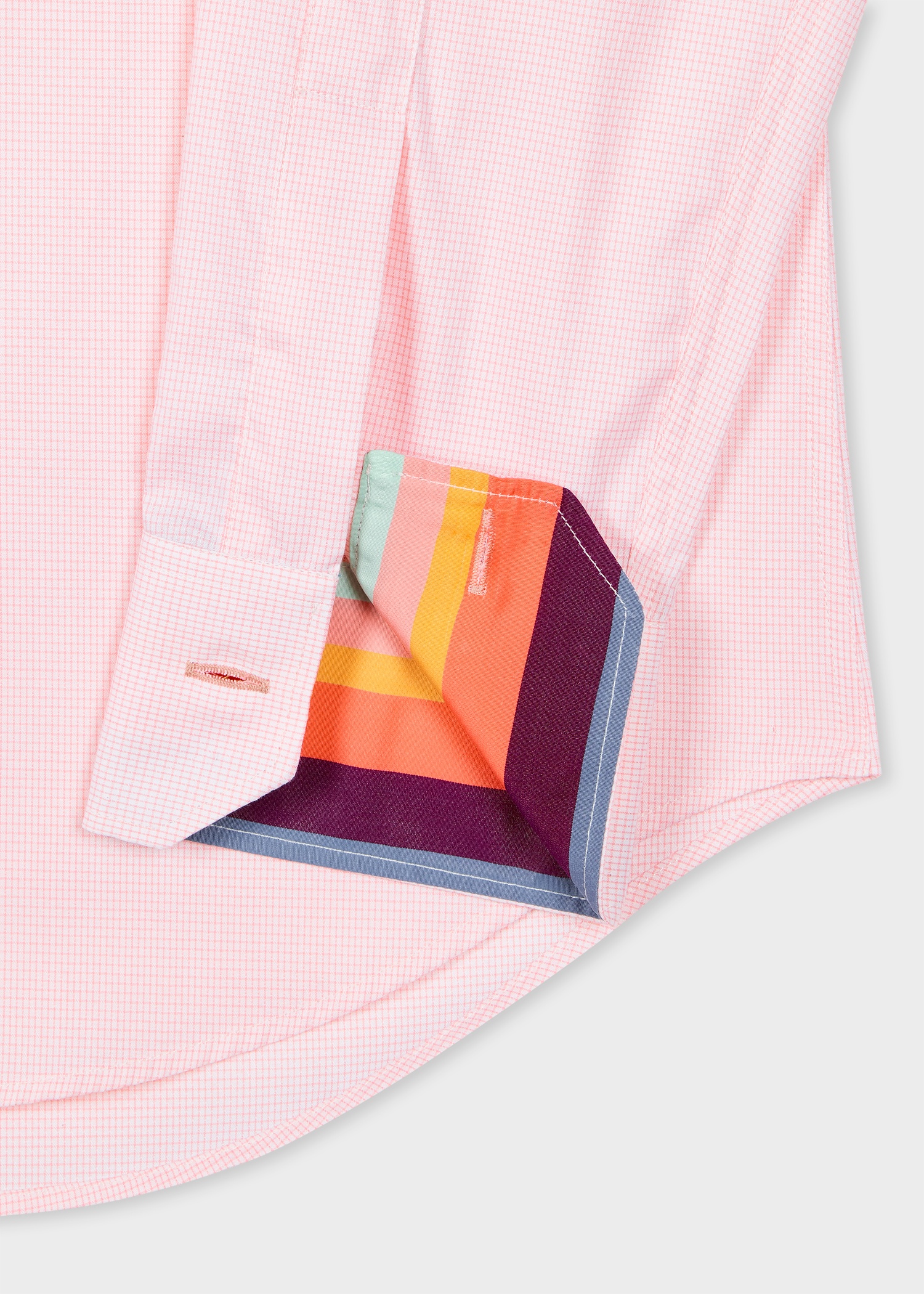 Tailored-Fit Pink Mini Check Easy Care Shirt - 2