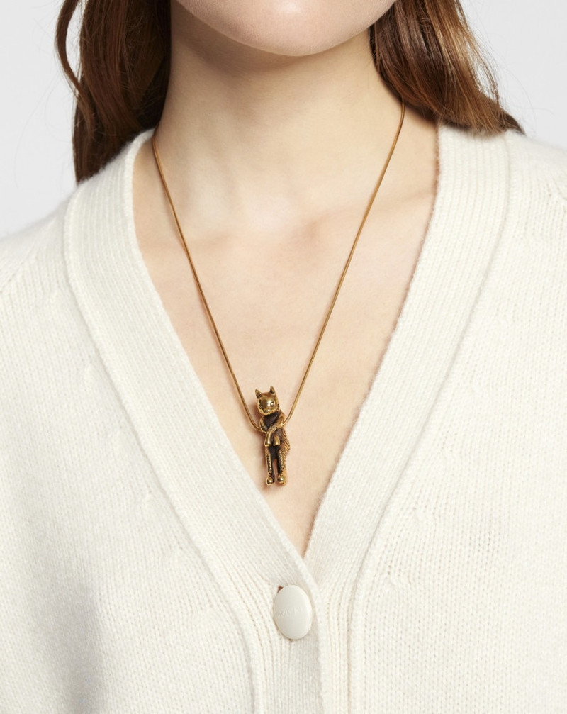Lanvin BRASS CAT PENDANT NECKLACE outlook