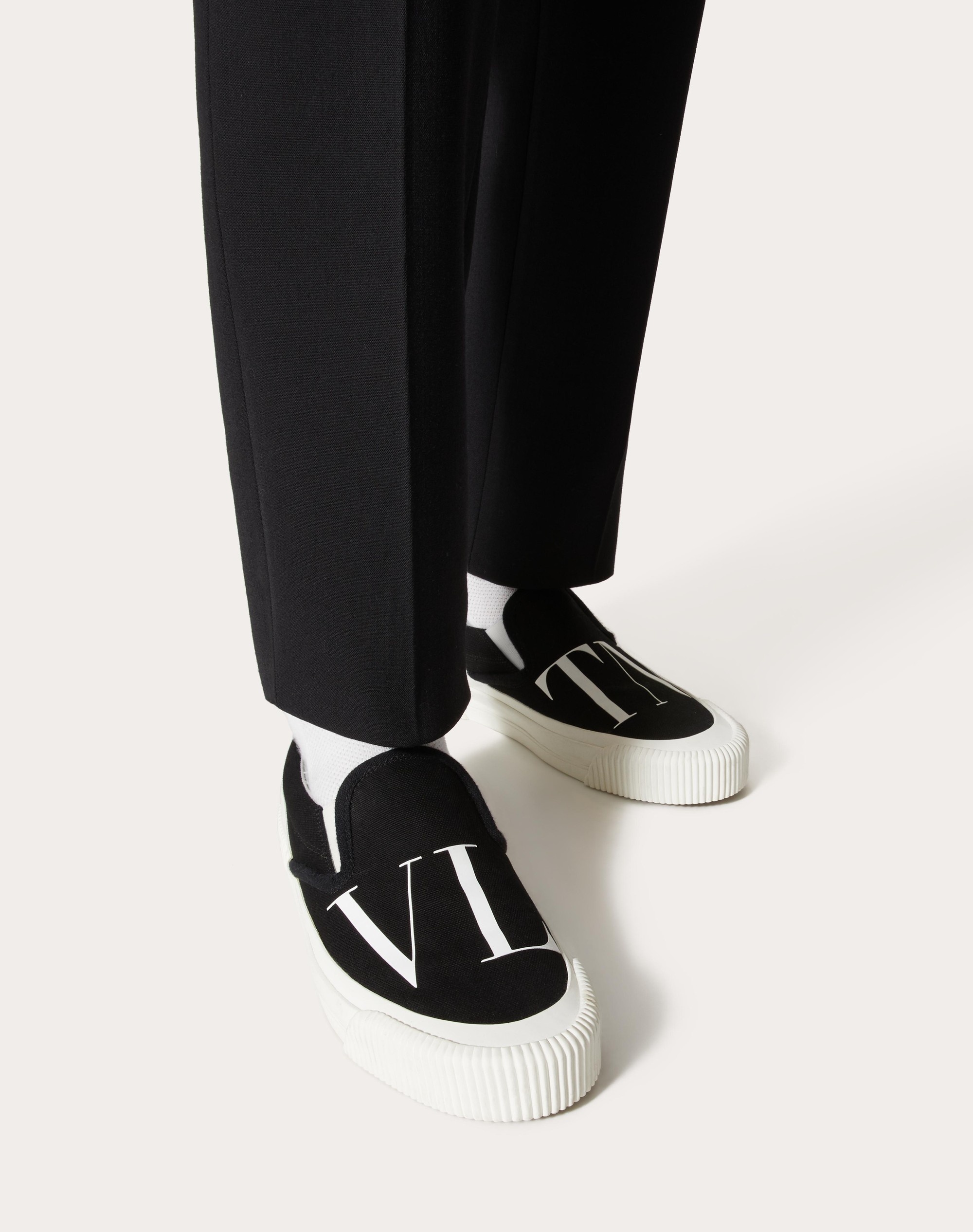 Valentino VLTN FABRIC SLIP-ON SNEAKER | REVERSIBLE