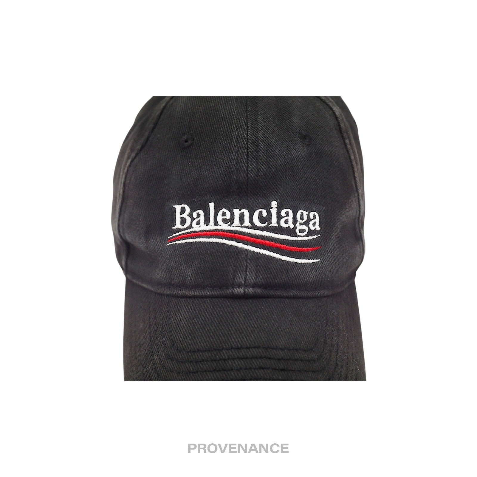 Balenciaga Political Campaign Cap Hat - Washed Black - 7
