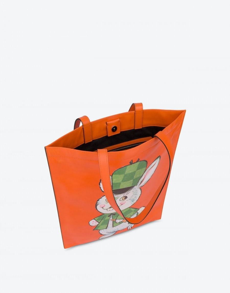 ILLUSTRATED ANIMALS NAPPA SHOPPER - 3