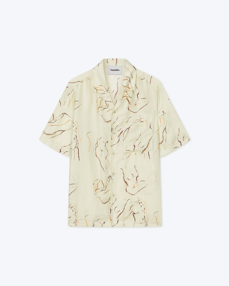 Printed Twill Silk Shirt 5