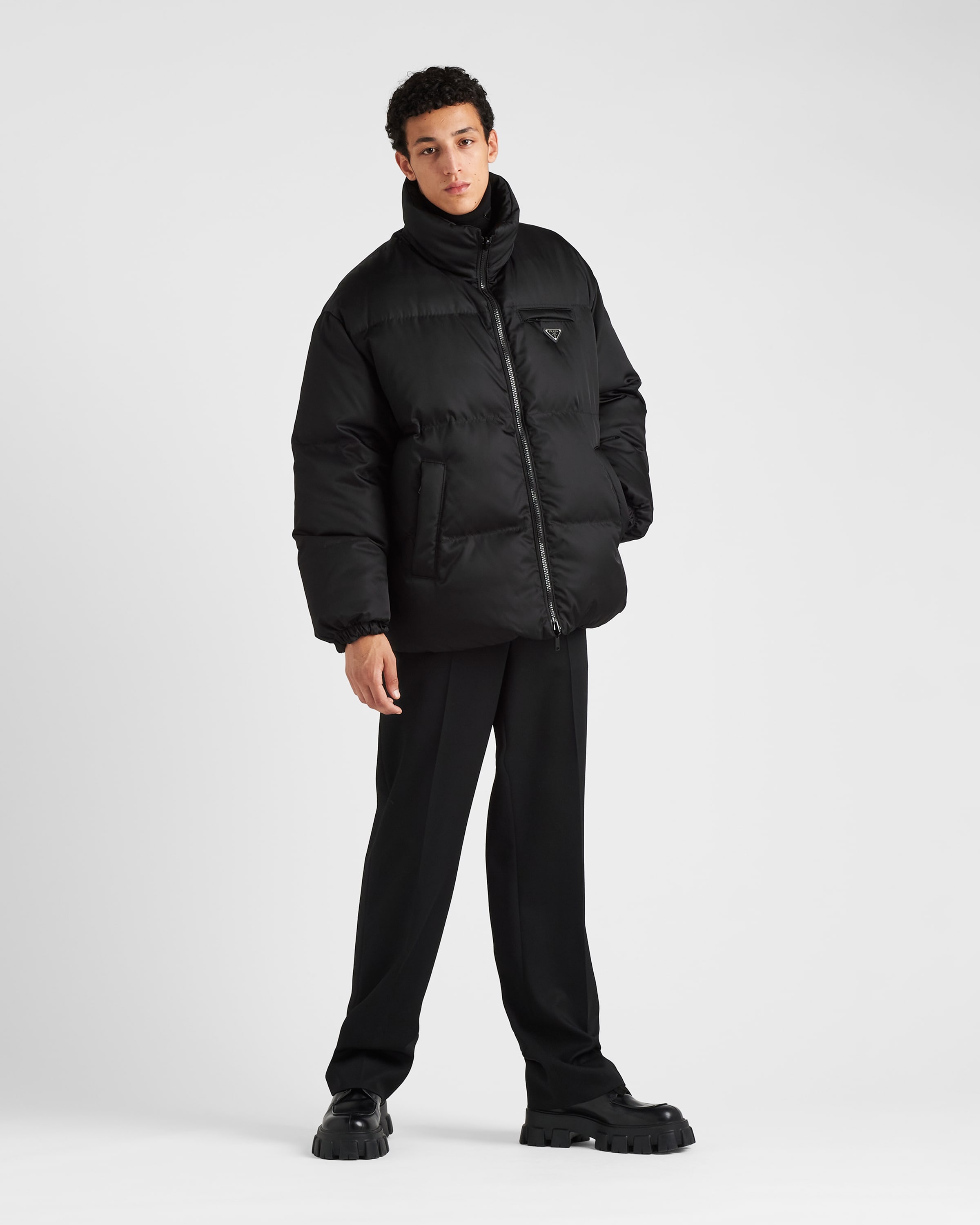 Medium-length Re-Nylon down jacket - 2