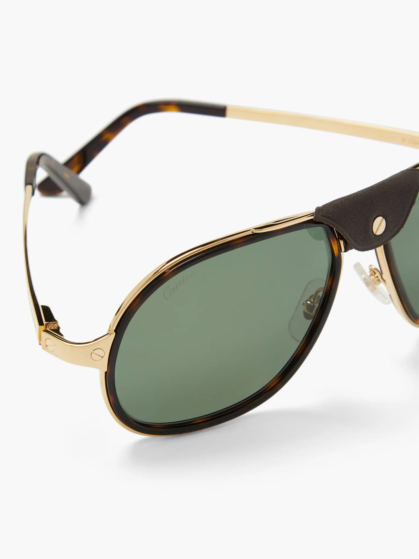 Santos de Cartier aviator acetate sunglasses - 3