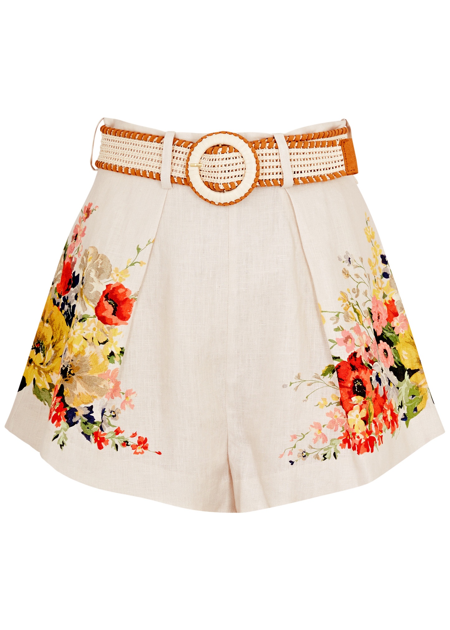Alight Tuck floral-print linen shorts - 1