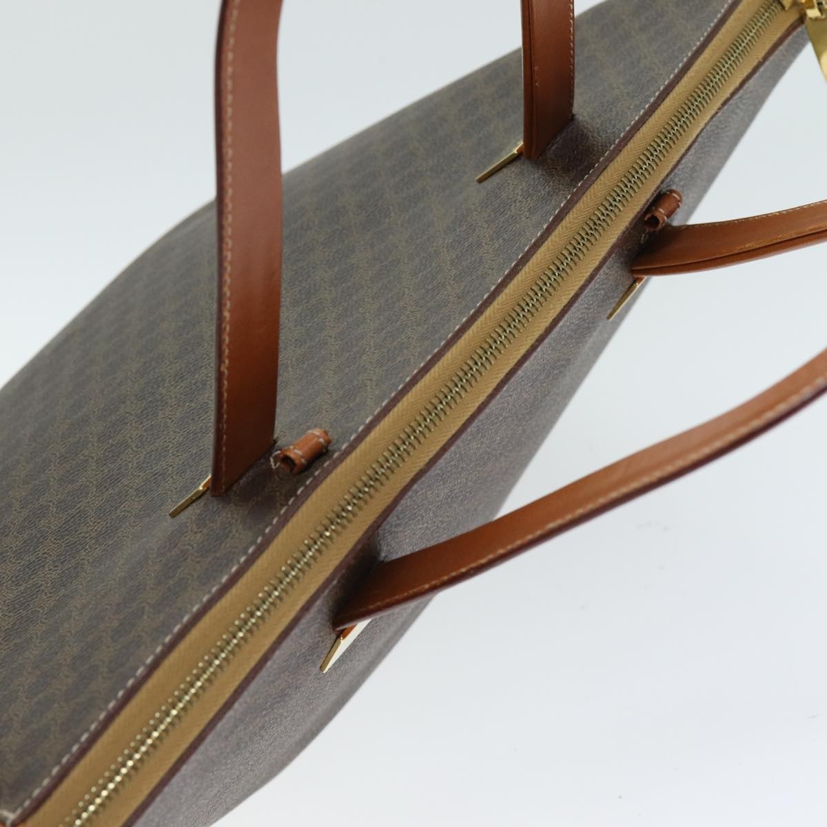 CELINE Macadam Canvas Hand Bag Pvc Brown - 6