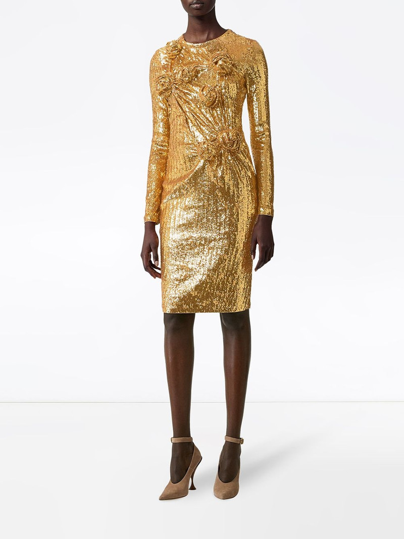 Burberry Hand-gathered Detail Sequinned Dress outlook