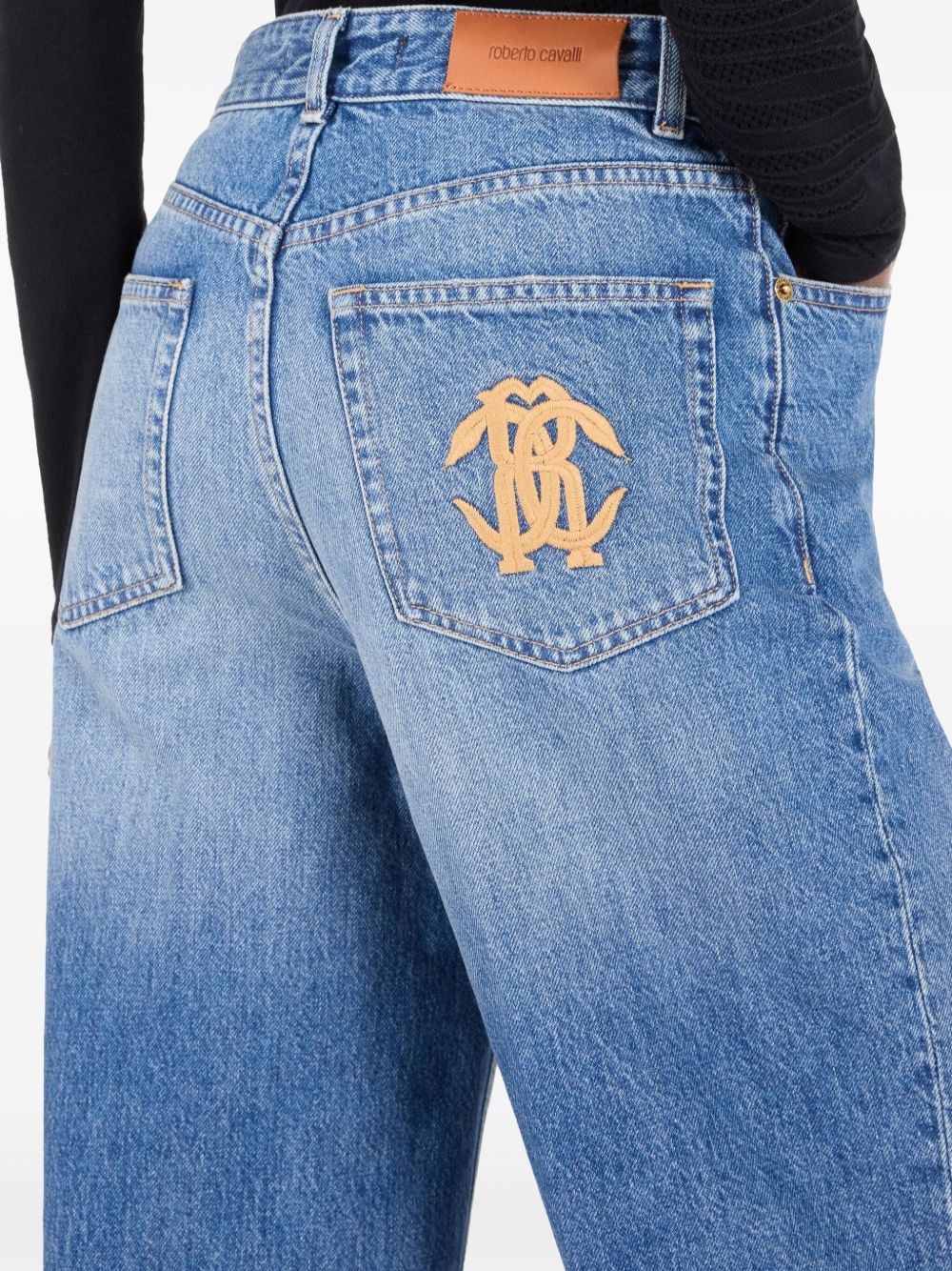 high-waisted wide-leg jeans - 5