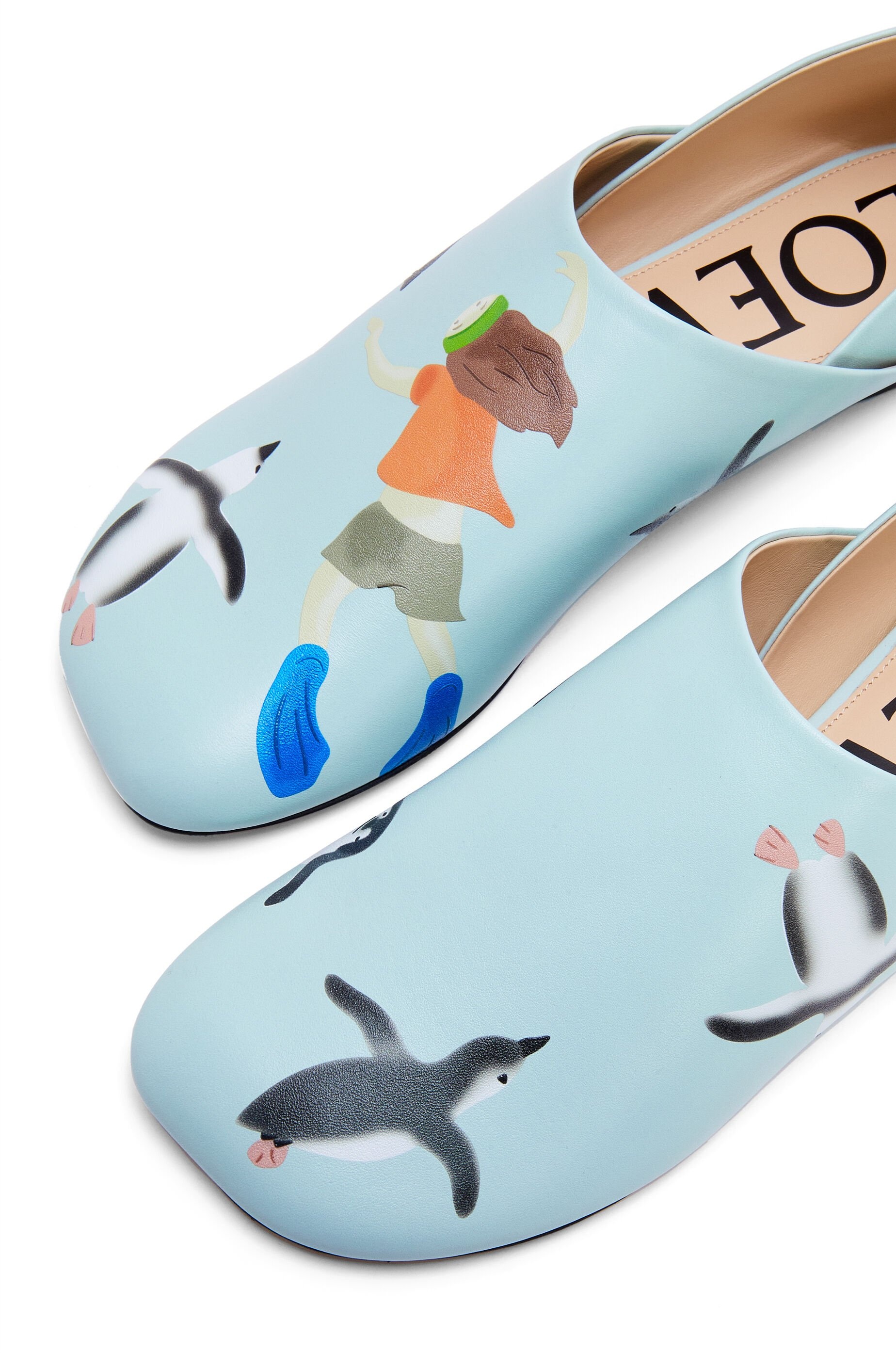 Toy slipper in printed lambskin - 5