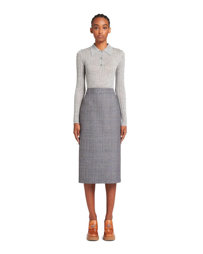 Prada Prince of Wales check skirt outlook