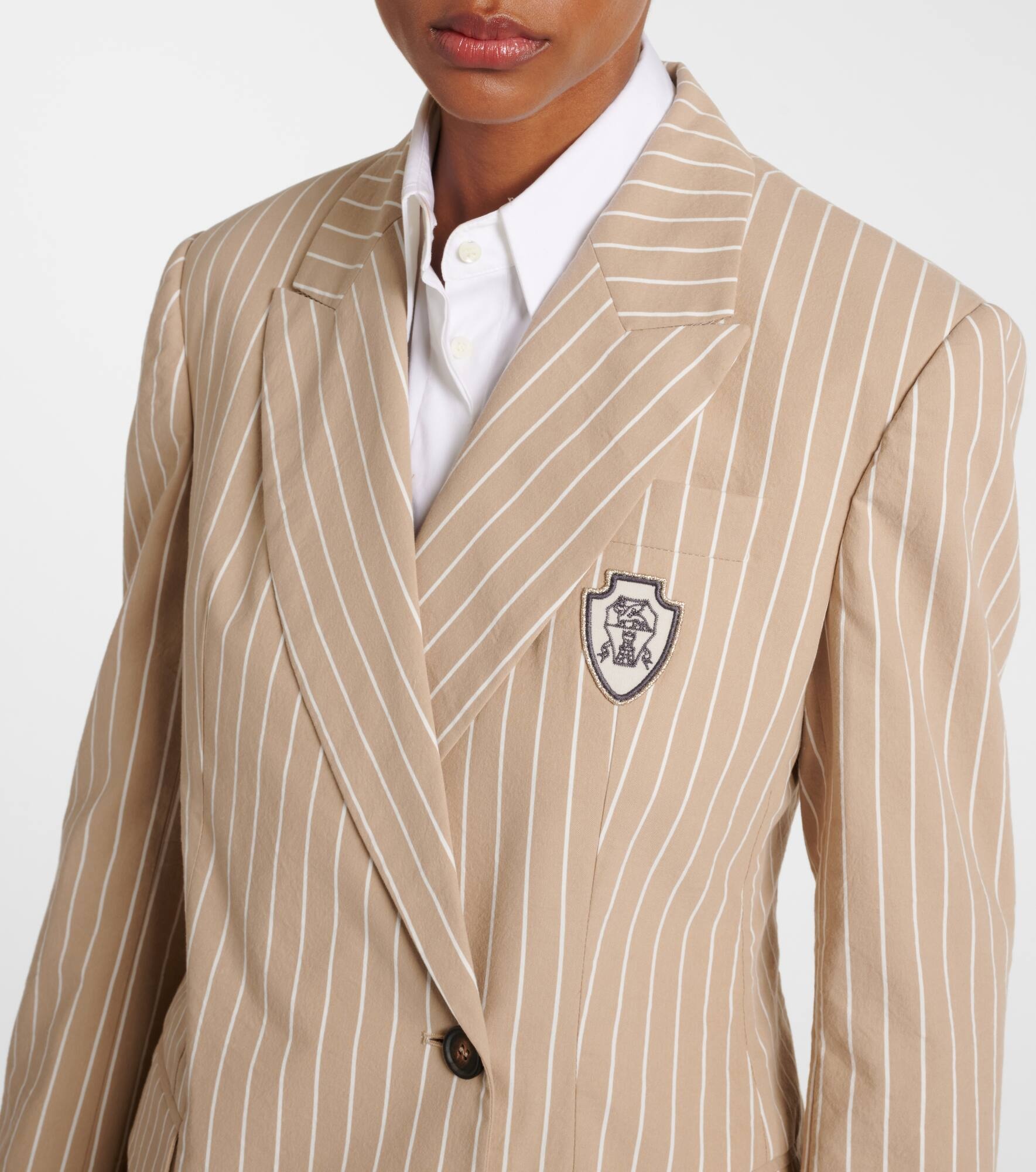 Cotton and silk blazer - 4
