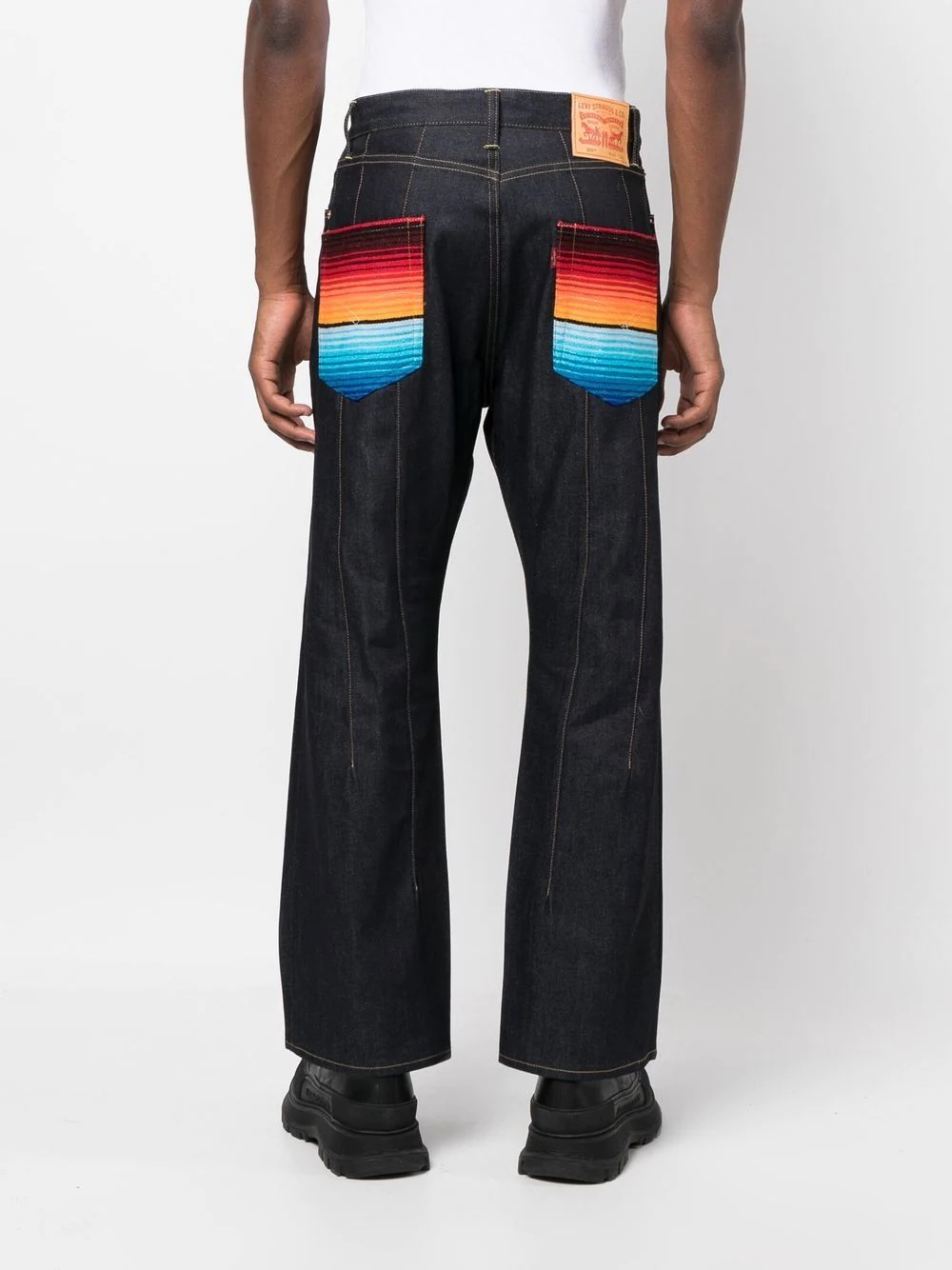 x Levi's® flared stripe-pocket jeans - 4