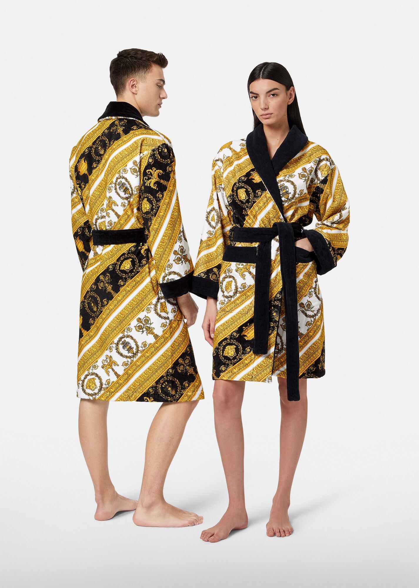 I ♡ Baroque Print Bathrobe - 2