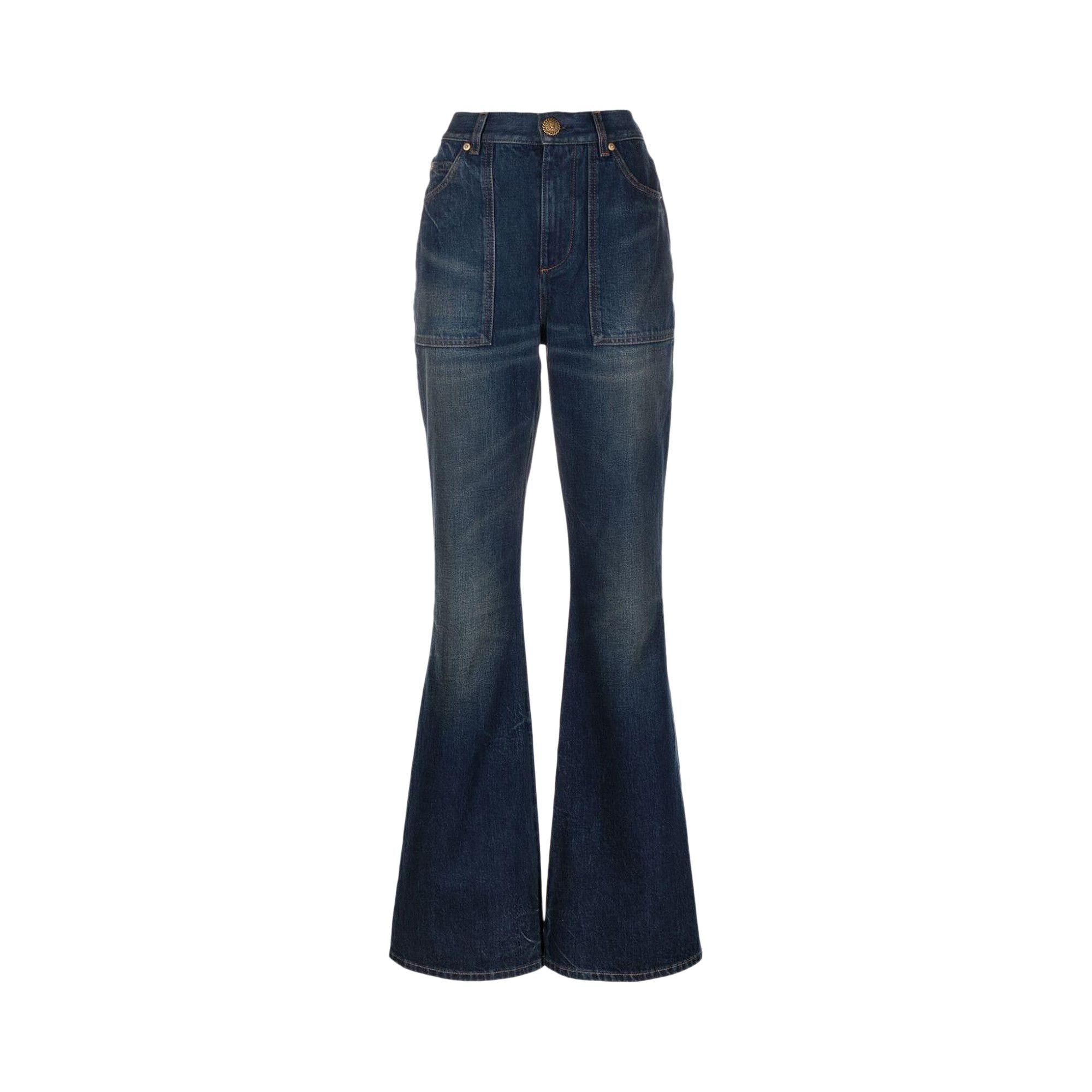 Balmain Vintage Flared Denim Jeans 'Blue' - 1