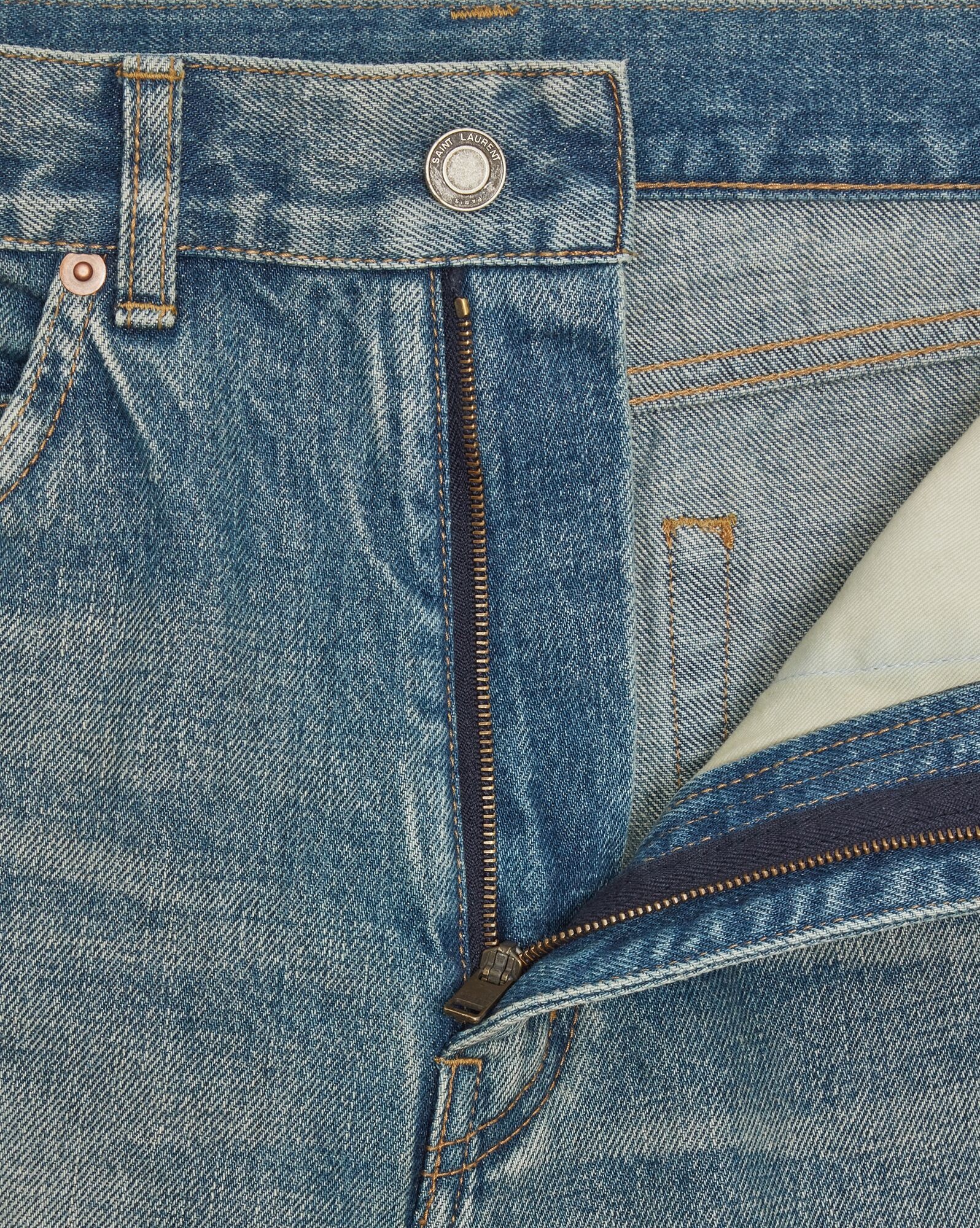 70's jeans in blue vintage denim - 3