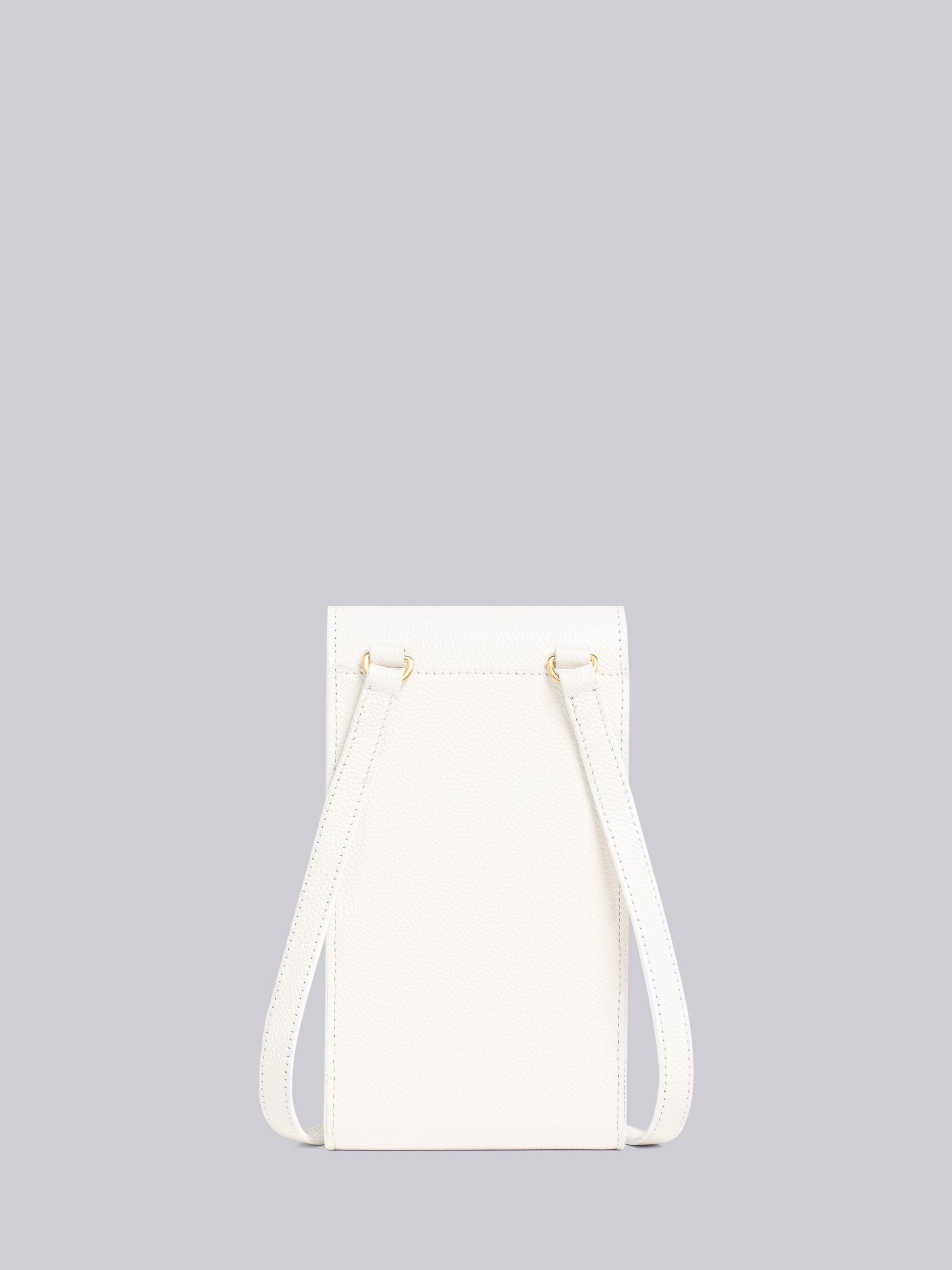 Pebble Grain Leather 4-Bar Crossbody Phone Holder - 3