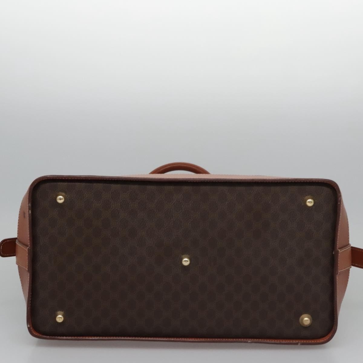 CELINE Macadam Canvas Hand Bag Pvc Leather Brown - 6