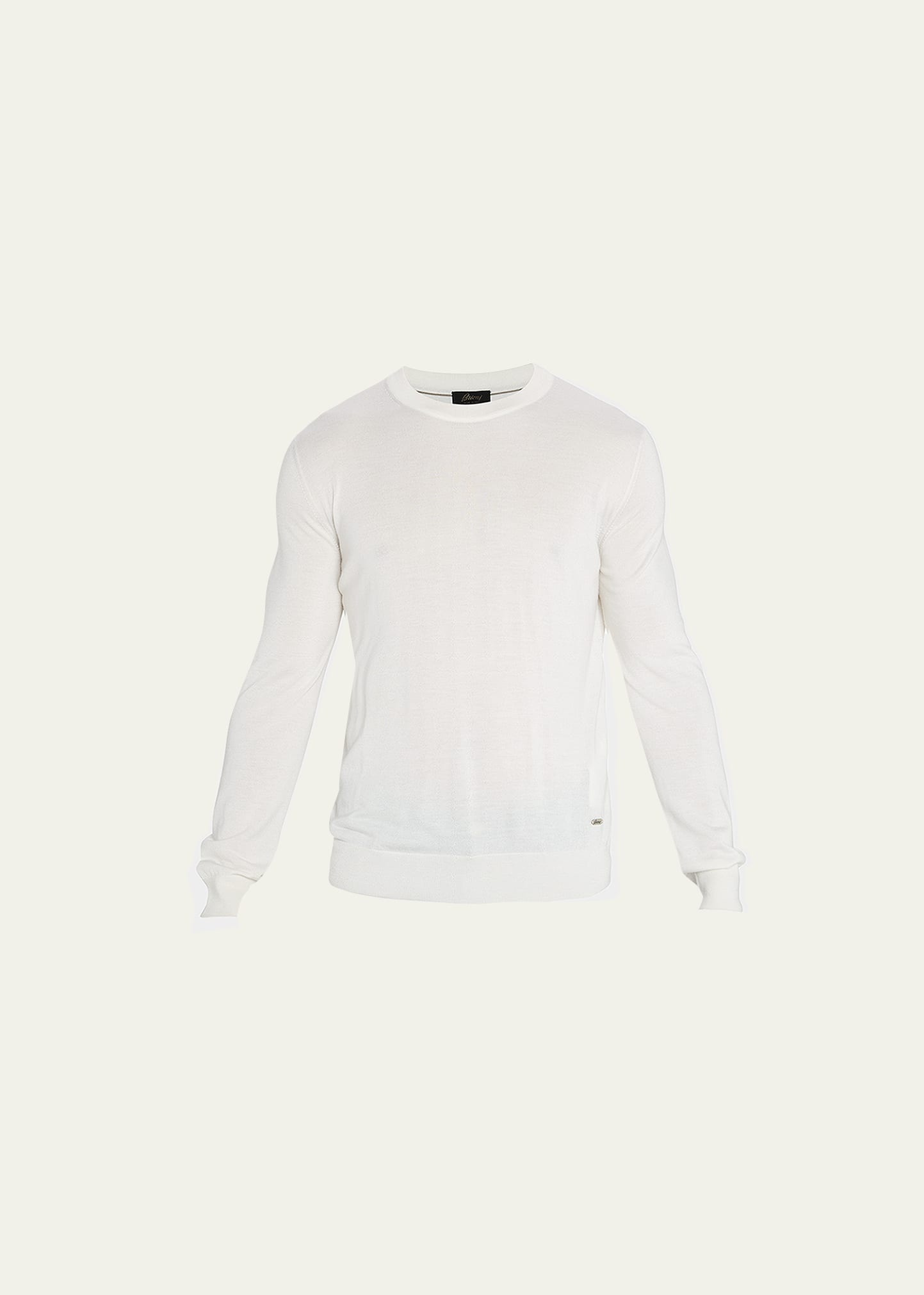Men's Cashmere-Silk Crewneck Sweater - 1