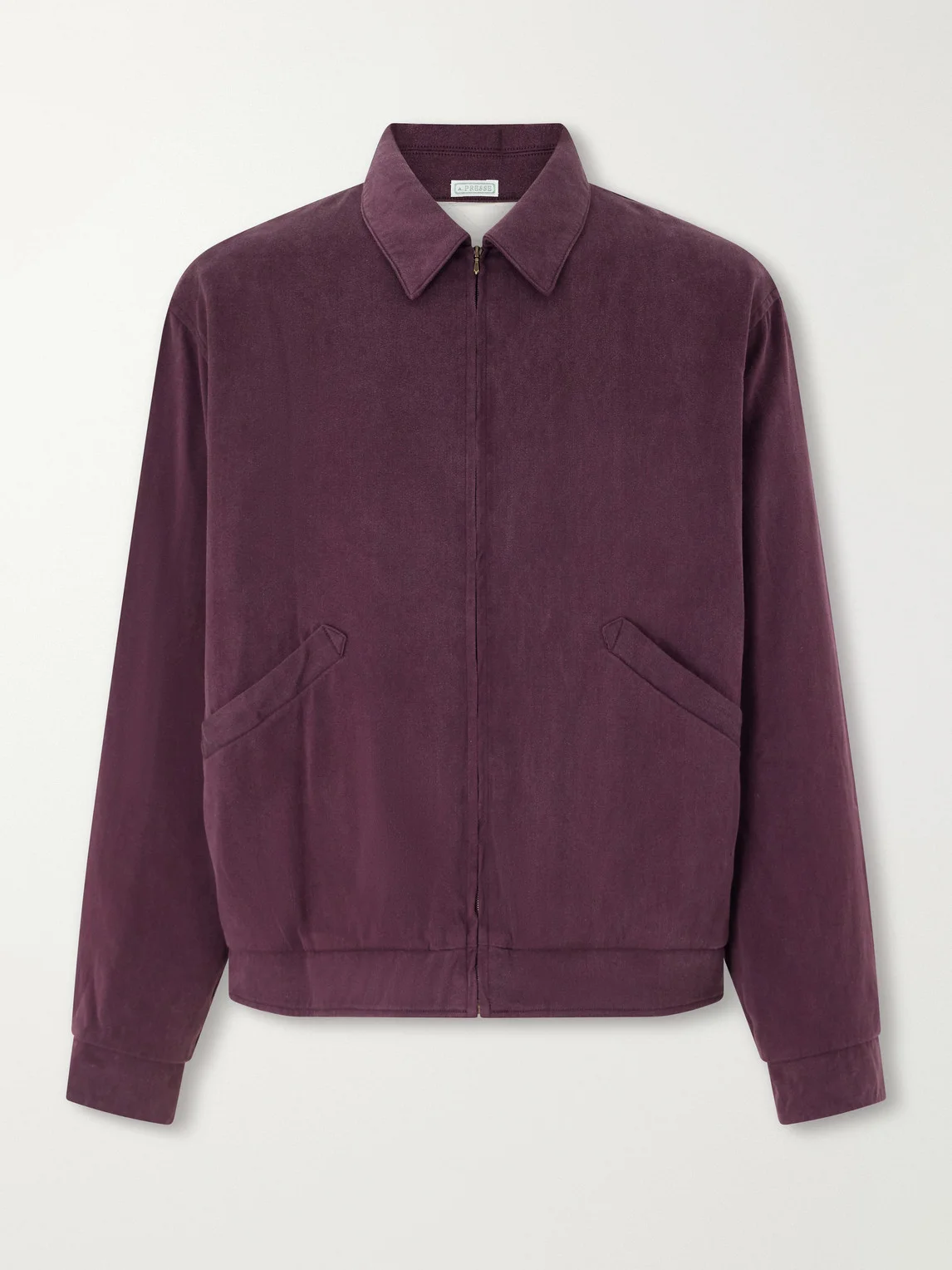 Silk-Blend Gabardine Bomber Jacket - 1