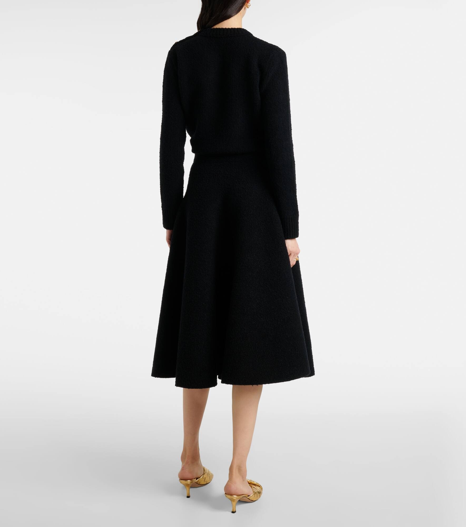 Wool midi skirt - 3