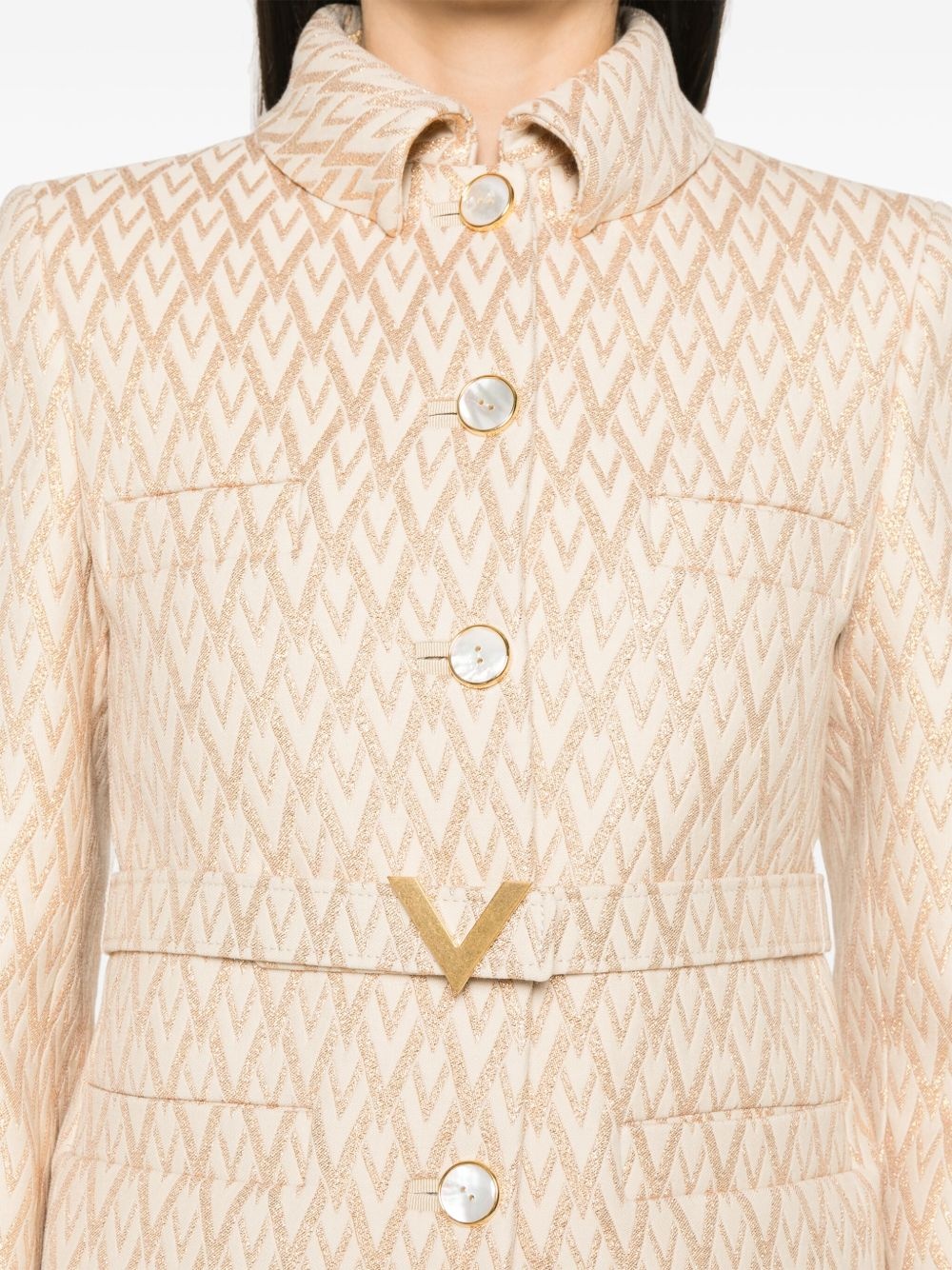 lurex-jacquard jacket - 5