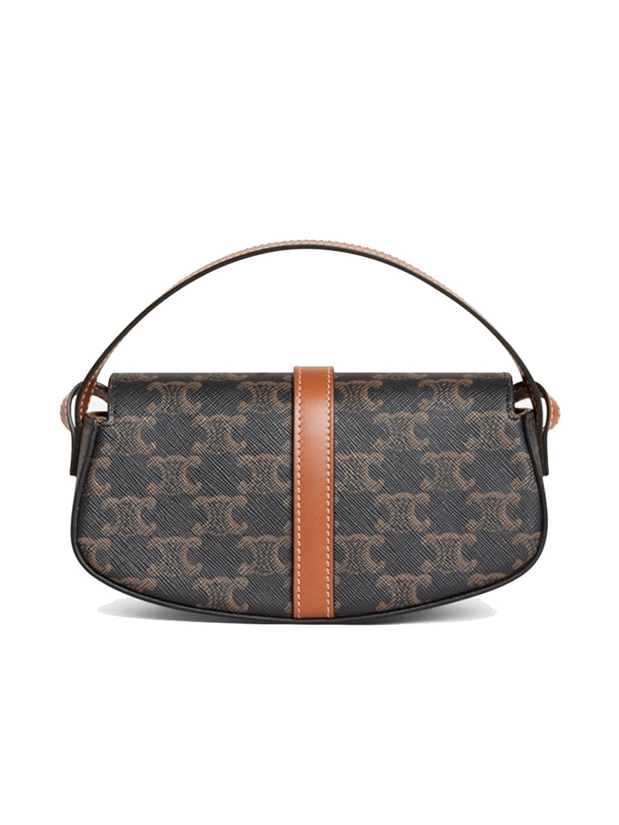 Clutch On Strap Tabou In Triomphe Canvas And Calfskin in Tan - 7