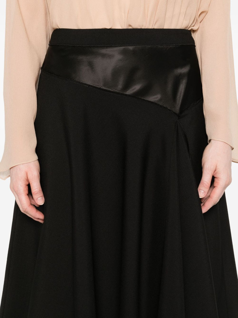 satin-panel midi skirt 5