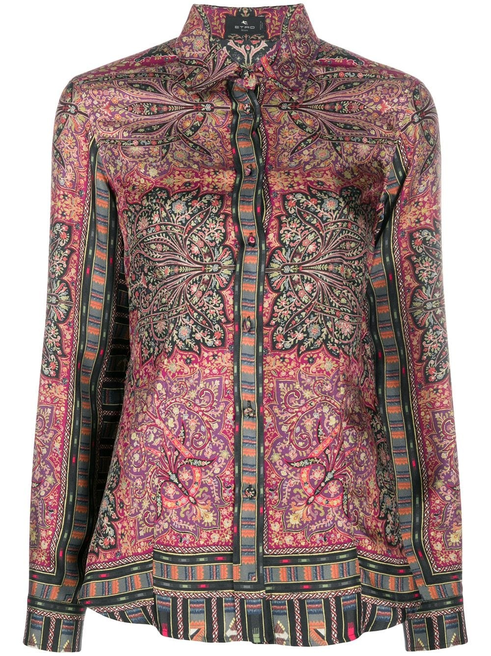 paisley long sleeve shirt - 1