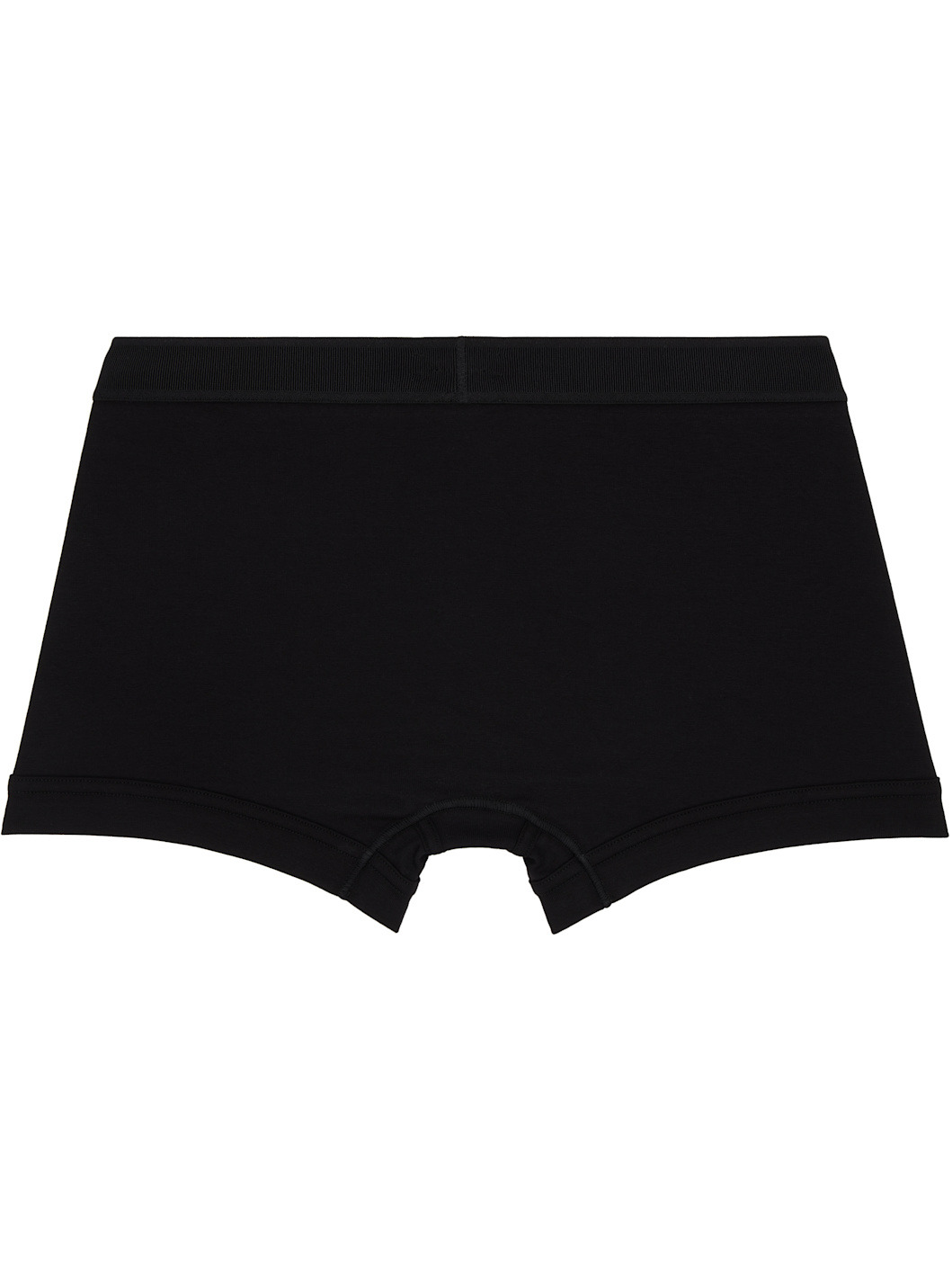 Two-Pack Black Cotton Boxer Briefs - 3