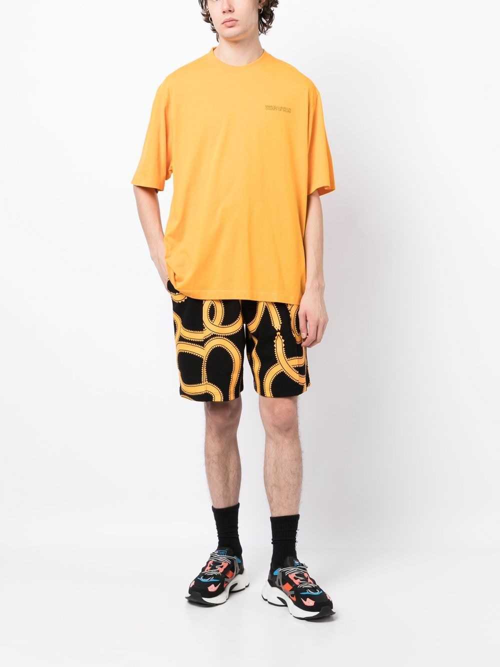TEMPERA CROSS OVER T-SHIRT OCHER YELLOW - 2