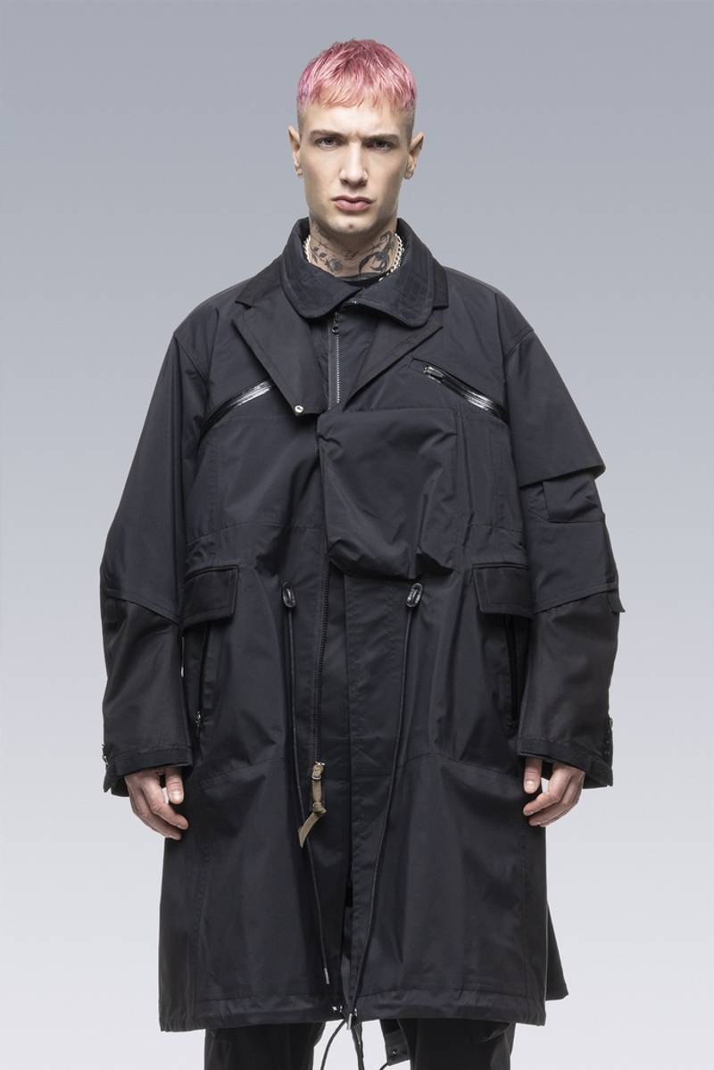 SAC-J2760 sacai / ACRONYM Trench Coat Black 11