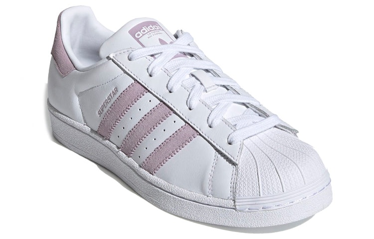 (WMNS) adidas originals Superstar 'White/Purple' EE7400 - 3