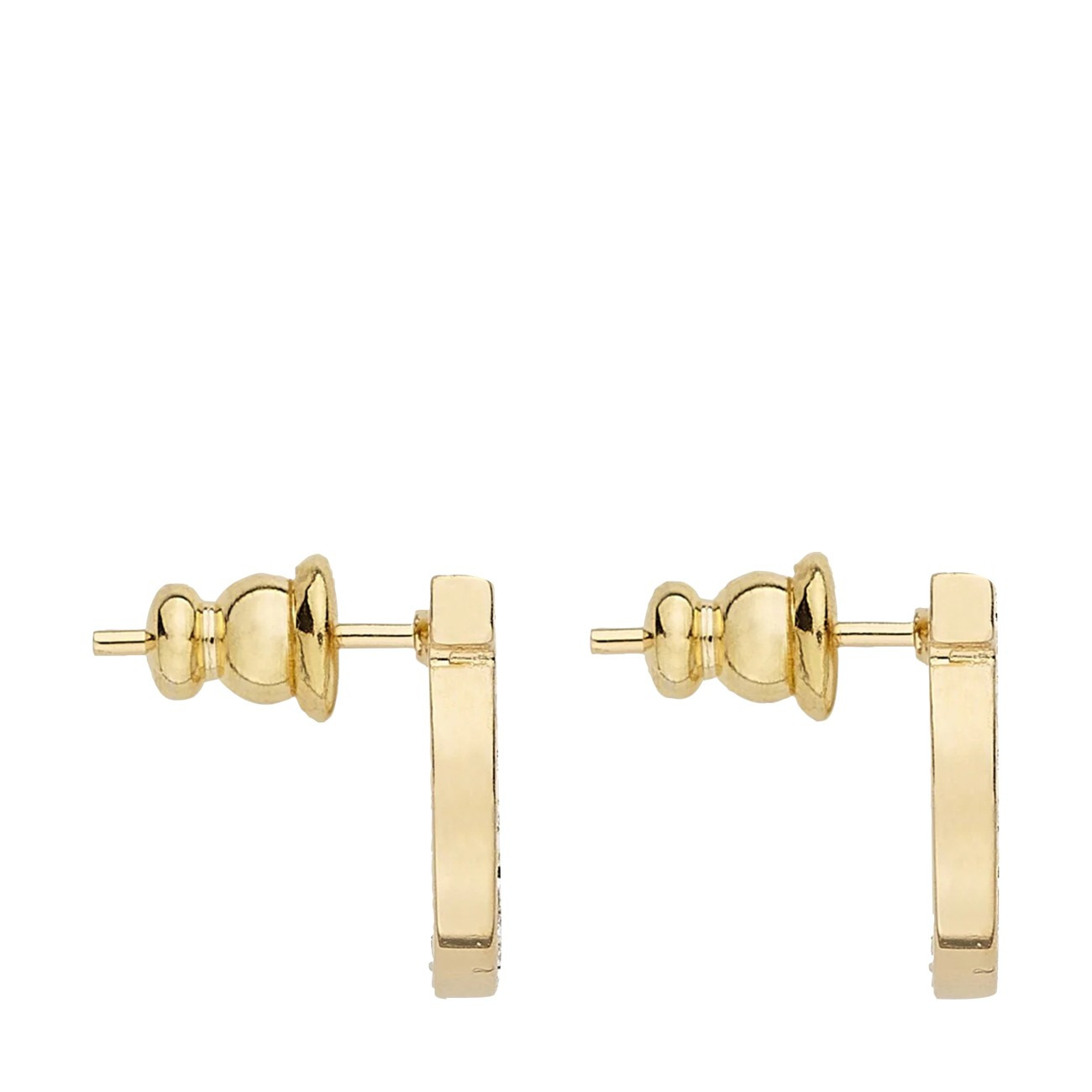 Ferragamo Women Gancini Crystals Stud Earrings - 2