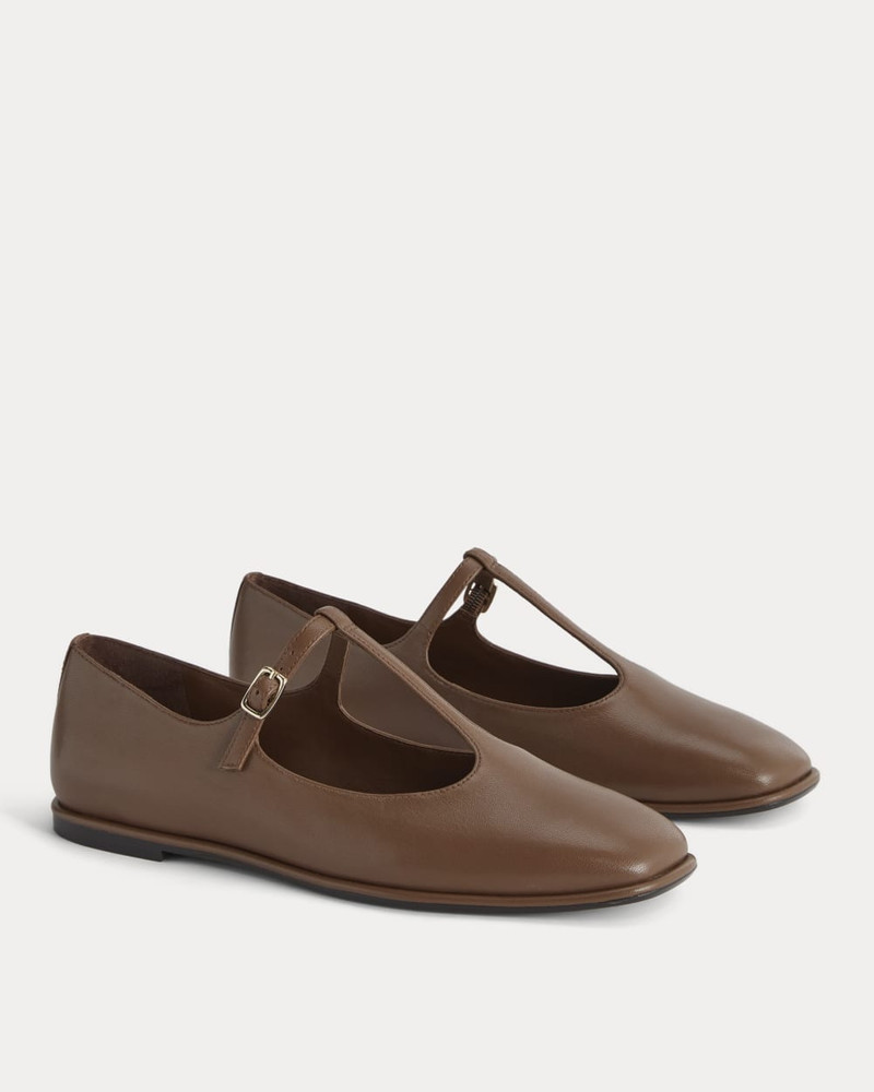 EVERLANE THE LEATHER T-STRAP FLAT outlook