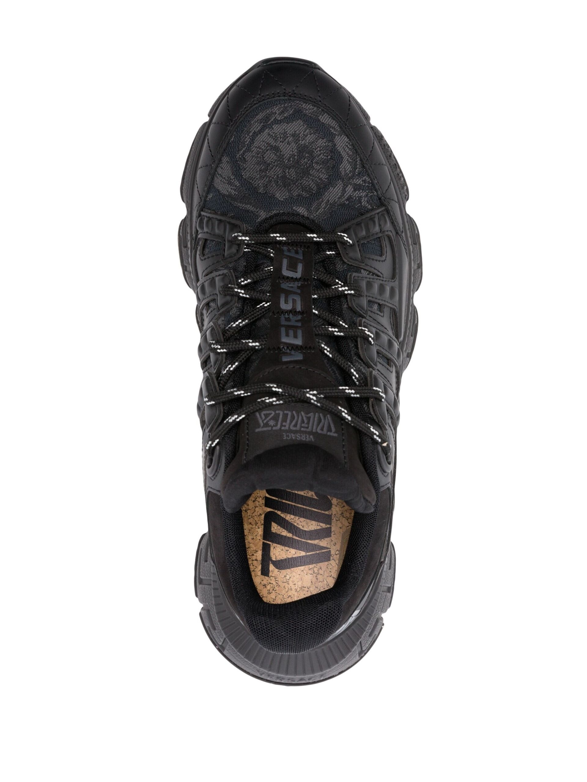 Black Trigreca Barocco-Jacquard Sneakers - 4