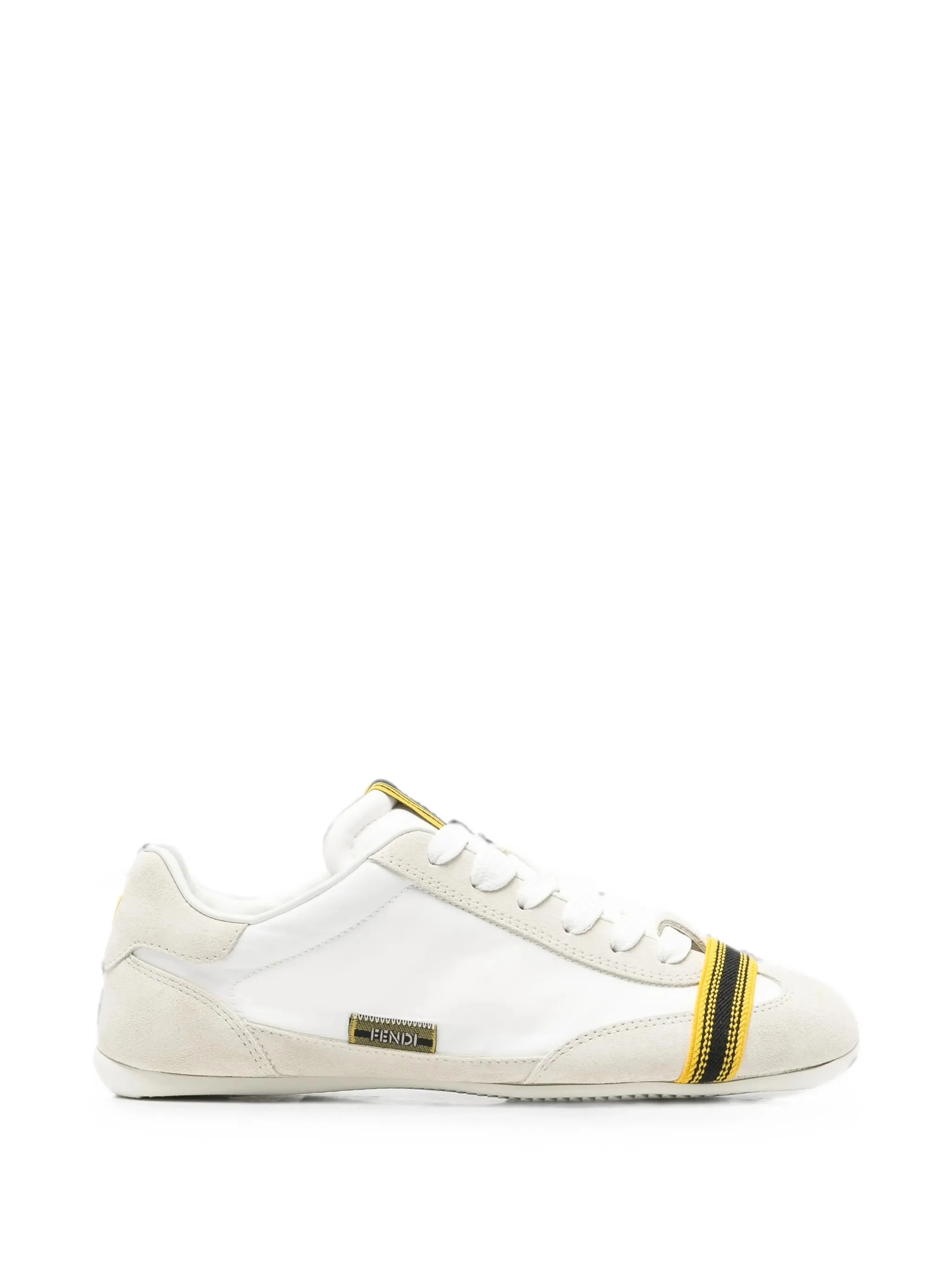 Fendi Logo-tag Panelled Sneakers - 1
