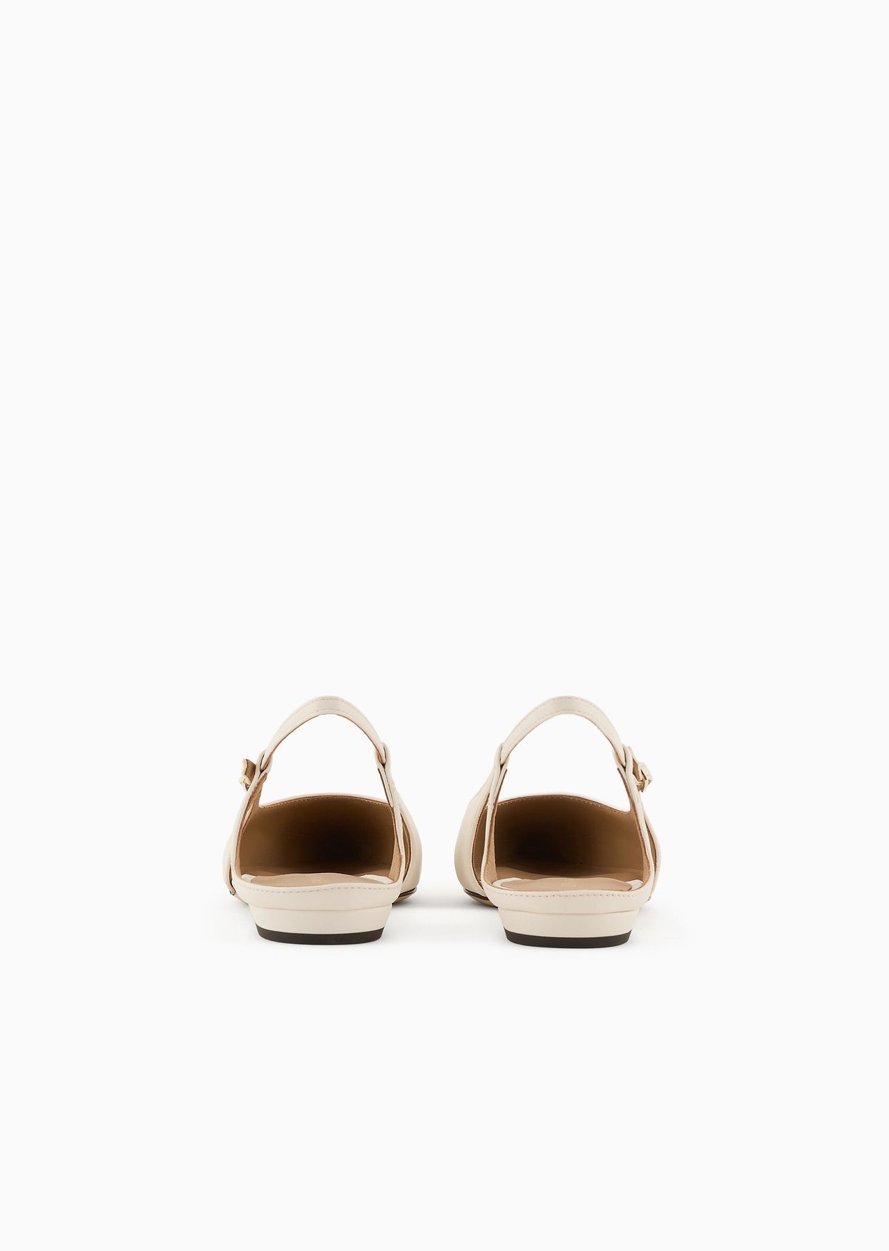 Nappa-leather slingback ballerinas with pointed toe - 4