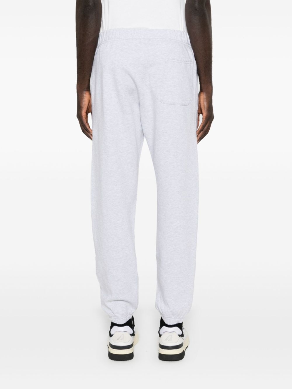 logo-print mélange track pants - 4