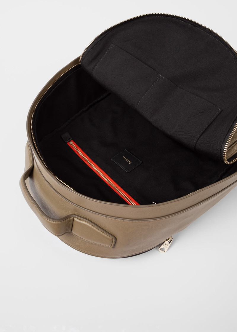 Leather 'Signature Stripe' Backpack 3