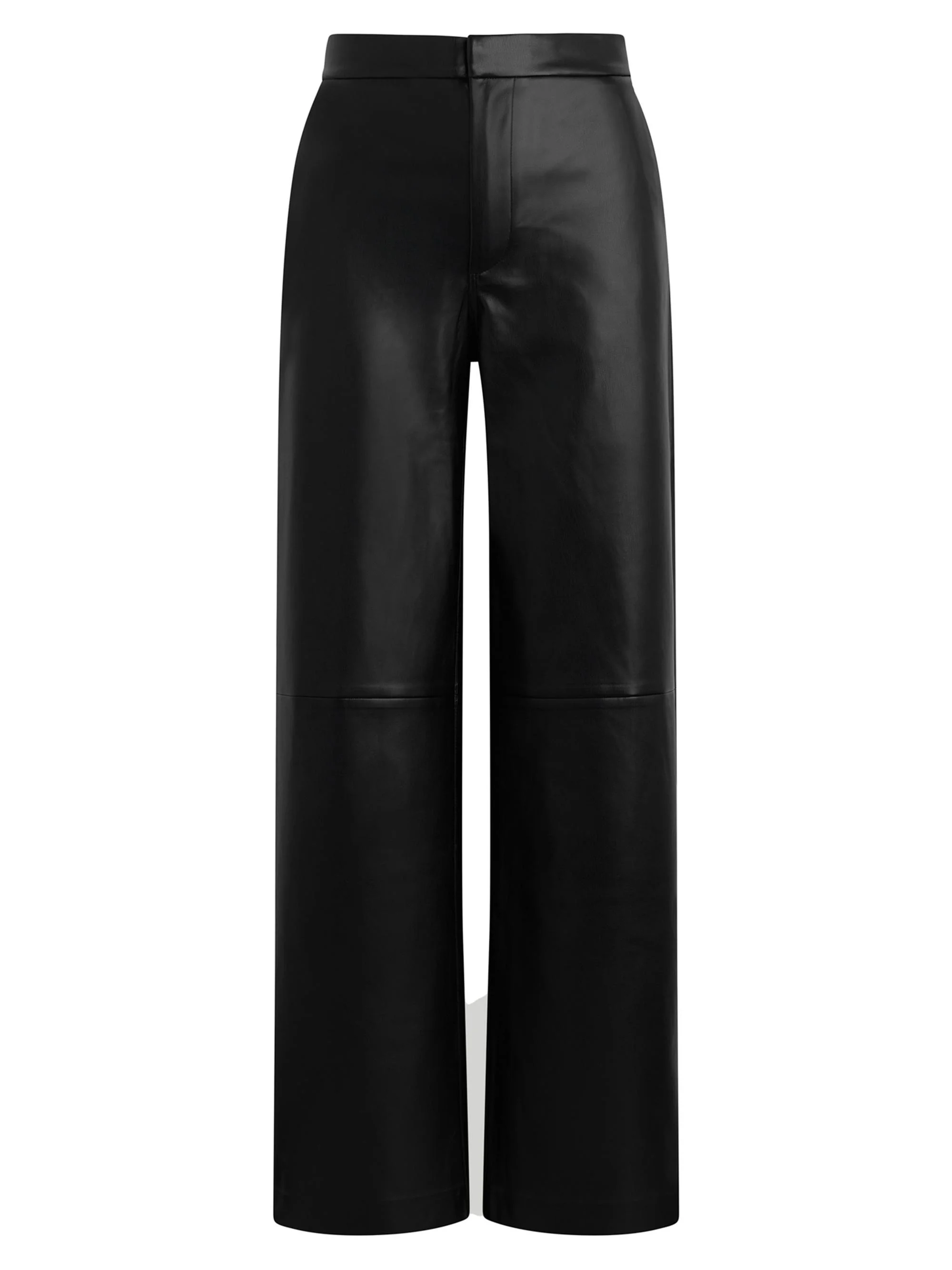 Women's The Faux Leather Trousers - Black - 1