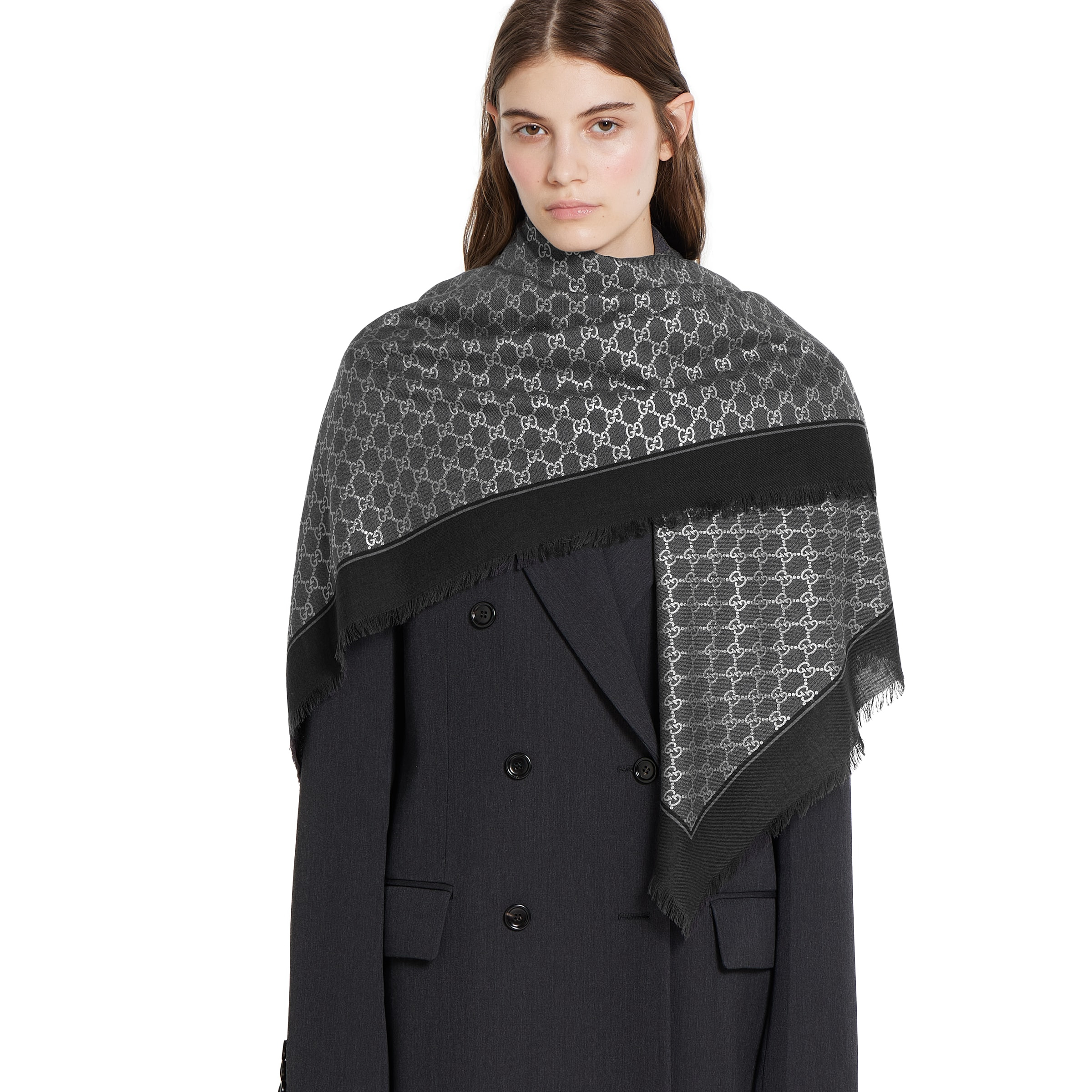 GG wool shawl - 4