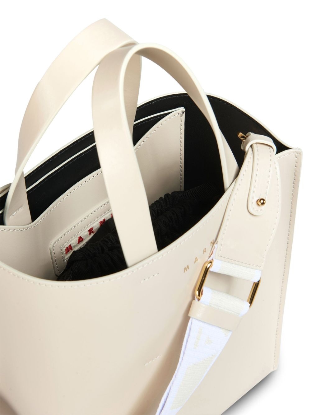 mini Museo leather tote bag - 5