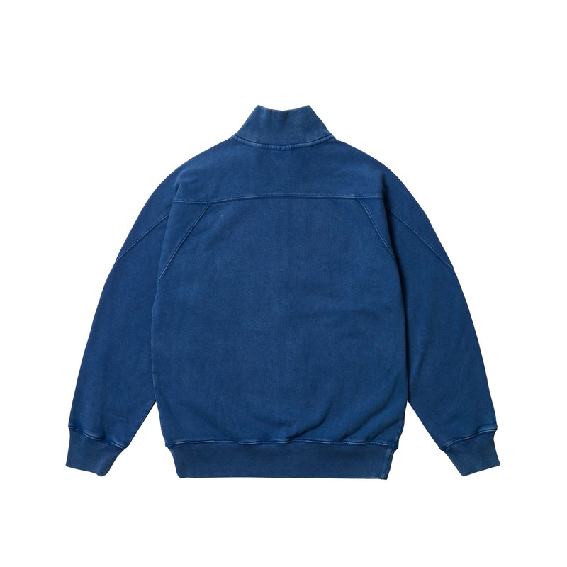 PALACE PIGMENT WASH PALACE LONDON ZIP FUNNEL NAVY outlook