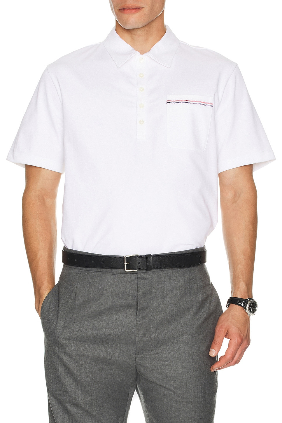 Oversized Short Sleeve Polo - 4