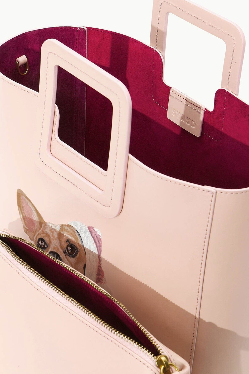 STAUD CUSTOM SHIRLEY LEATHER BAG | BLUSH 4