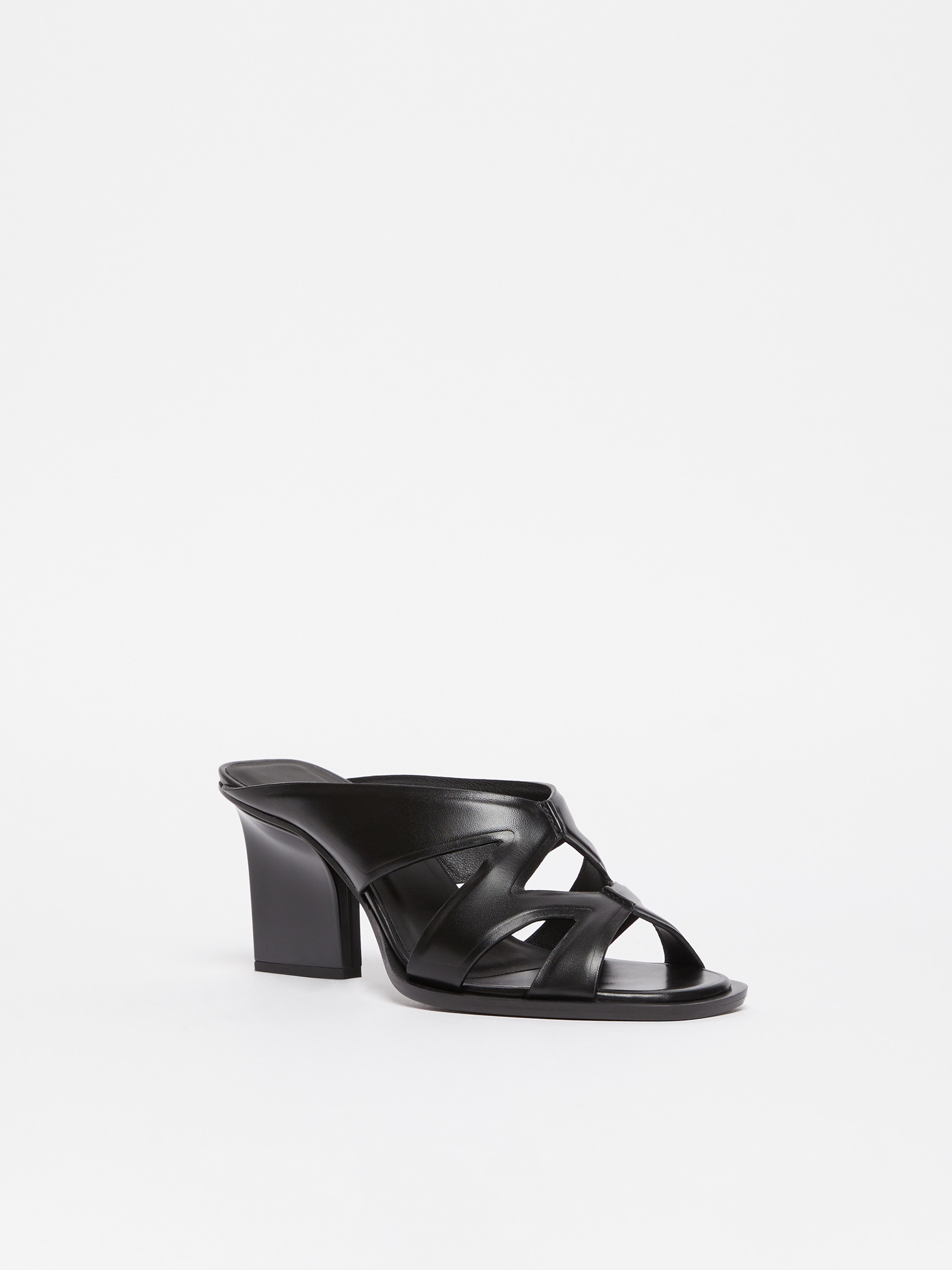 DOUBLEWEDGE Leather mule sandals - 2